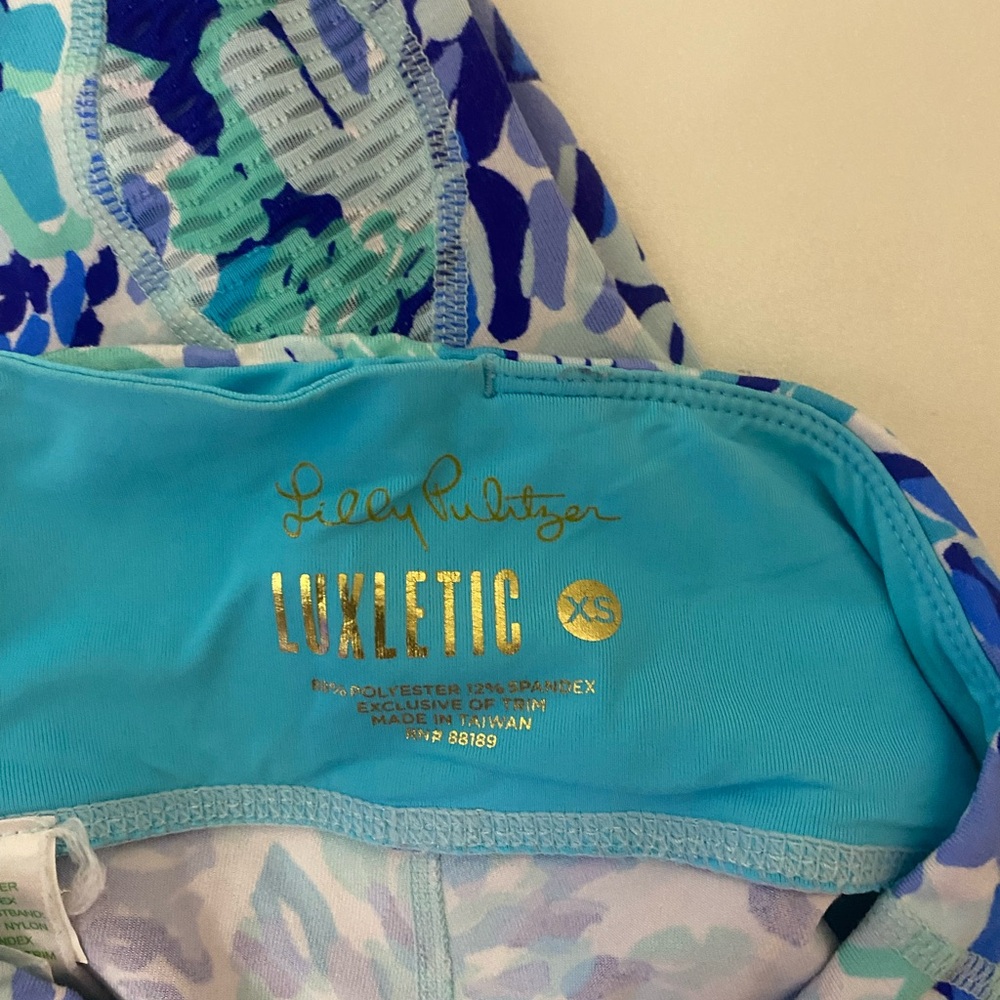 Lilly Pulitzer Blue and White Luxletic Leggings